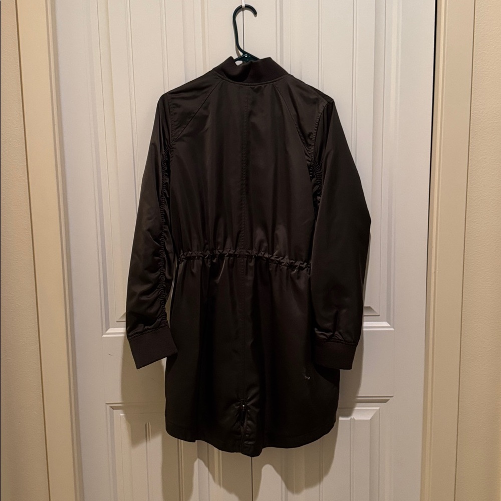 Sam Edelman Elongated Drawstring Jacket Dark Oliv… - image 2